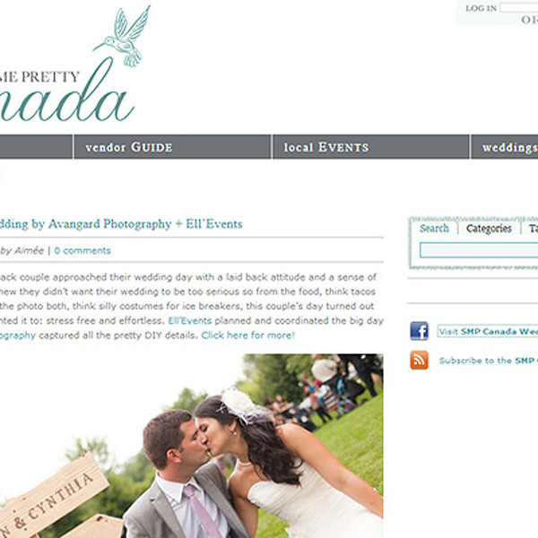 Featured on Style Me Pretty Blog