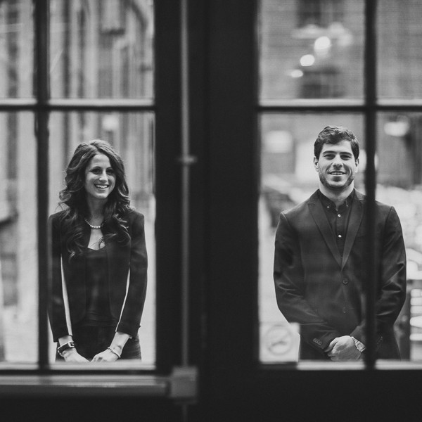 Distillery District Night Engagement Pictures | Toronto