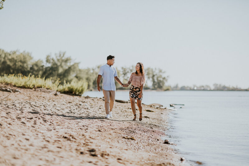 Cherry Beach Engagement Pictures by Toronto Wedding Photographer