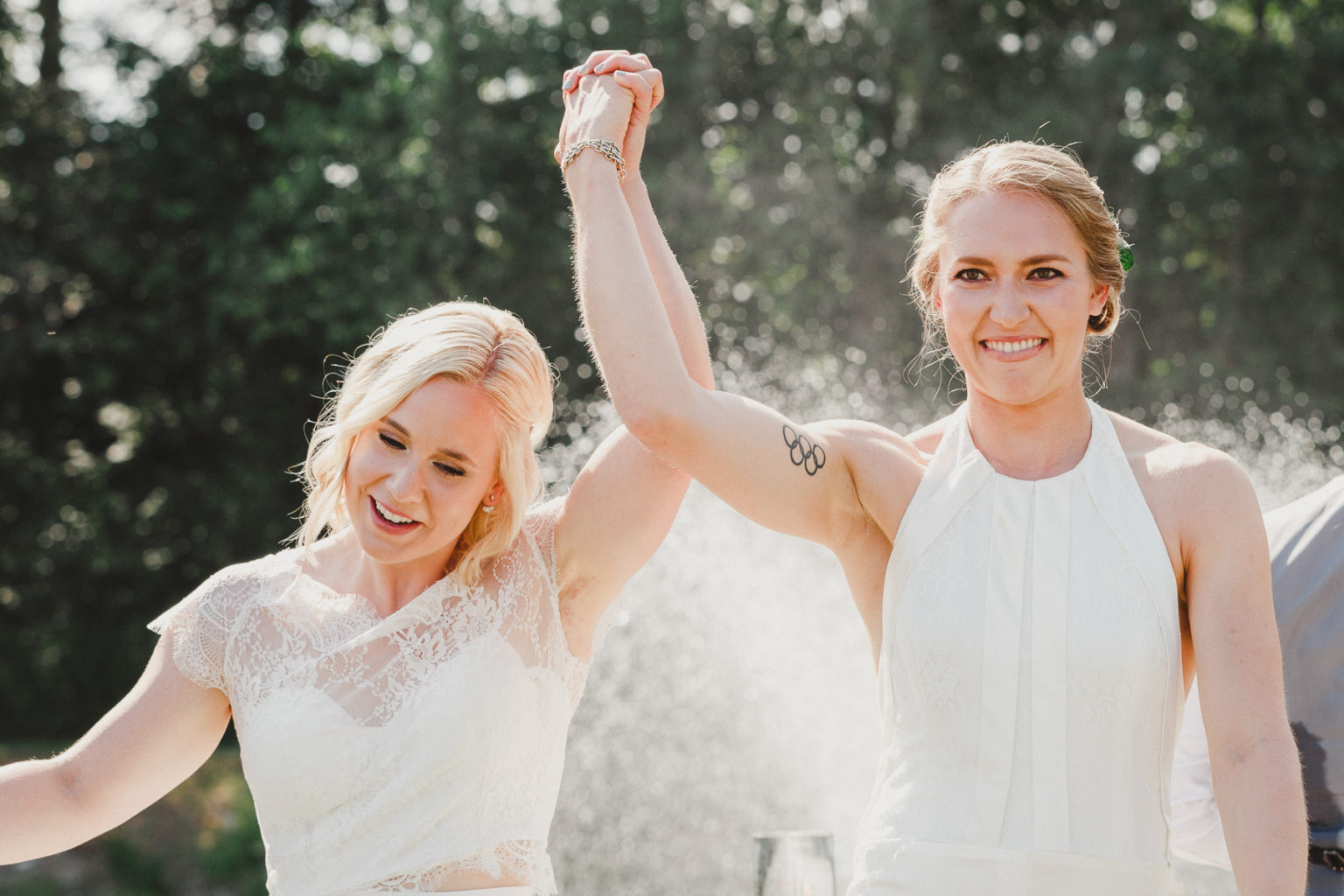 Epic Garden Party Wedding of Canadian Hockey Legends