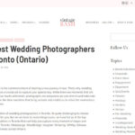 Named 10 Best Wedding Photographers in Toronto