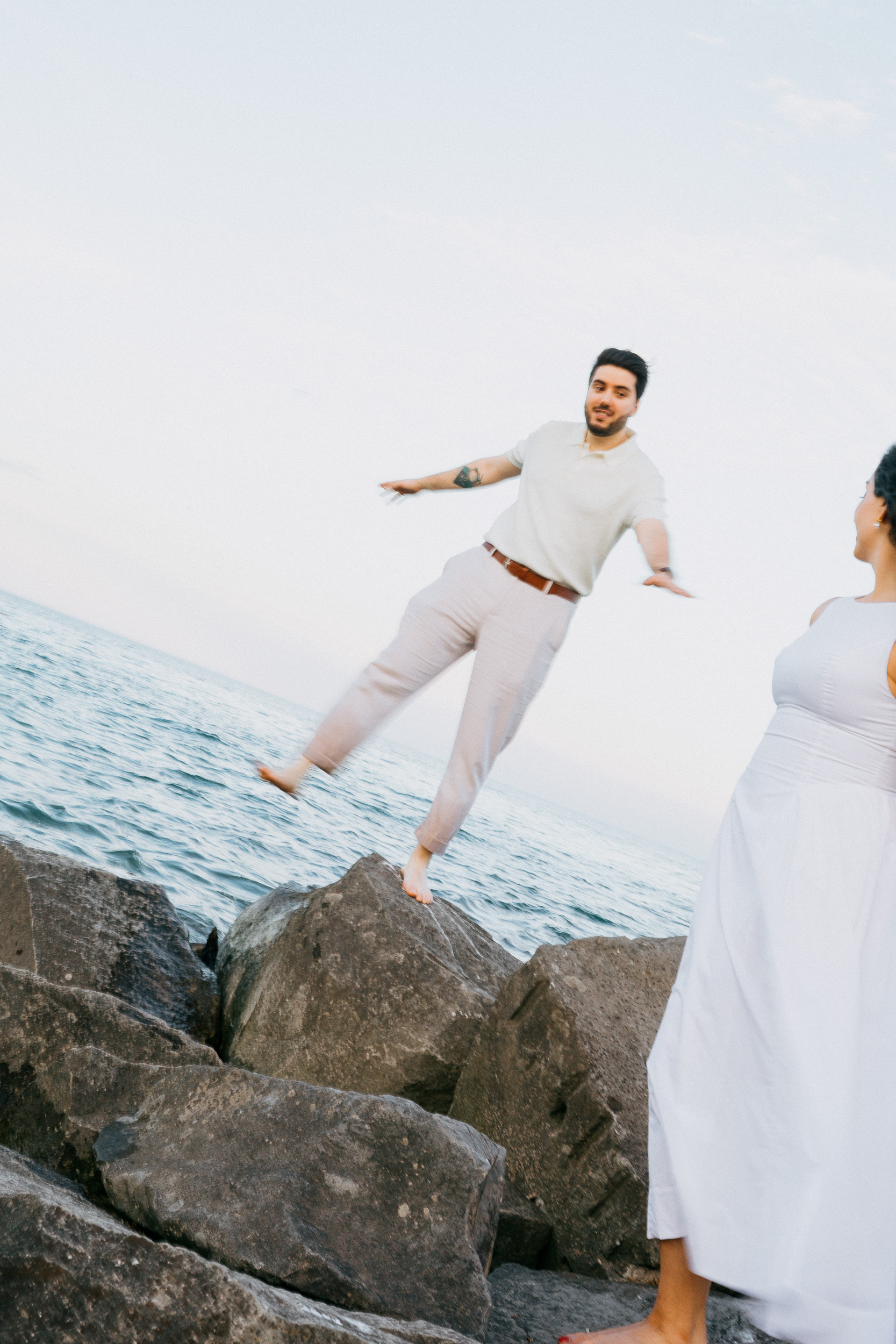 Elegant Engagement Photos at R.C. Harris Water Treatment Plant in Toronto