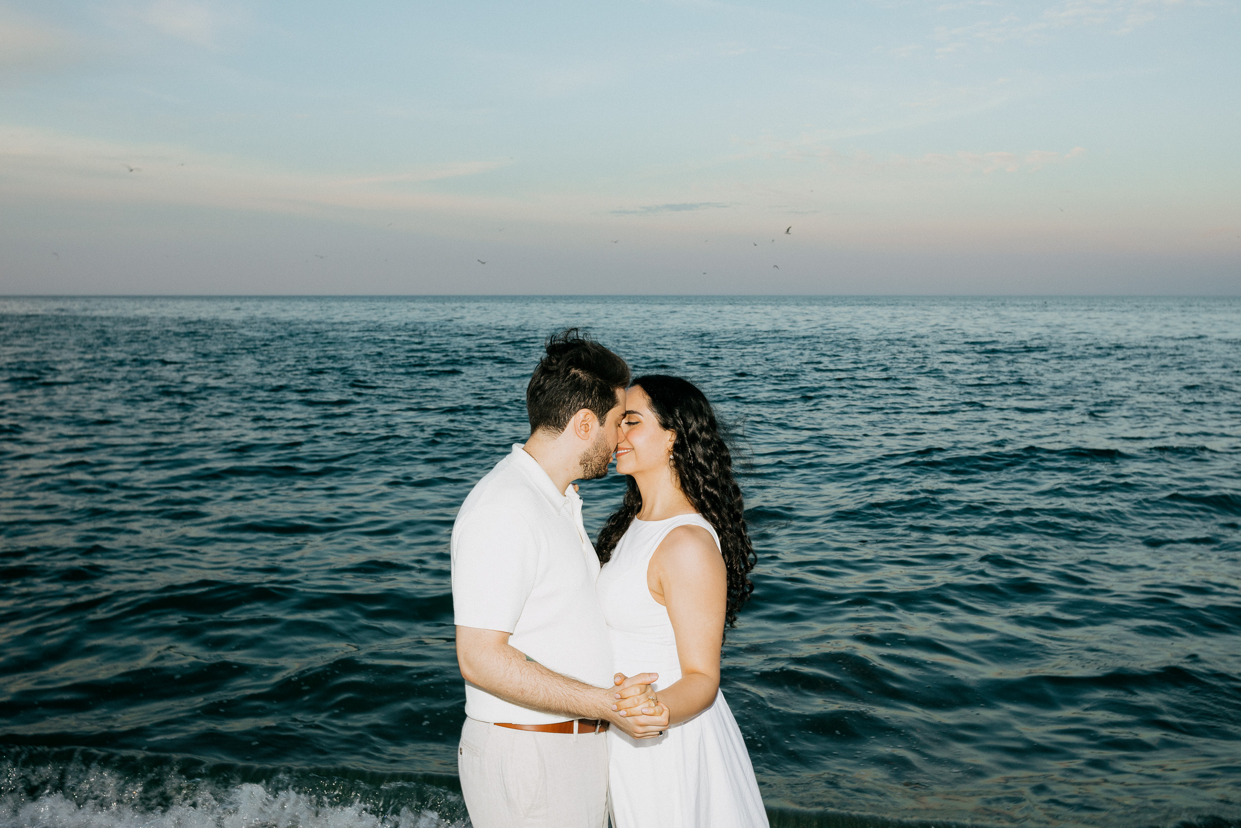Elegant Engagement Photos at R.C. Harris Water Treatment Plant in Toronto