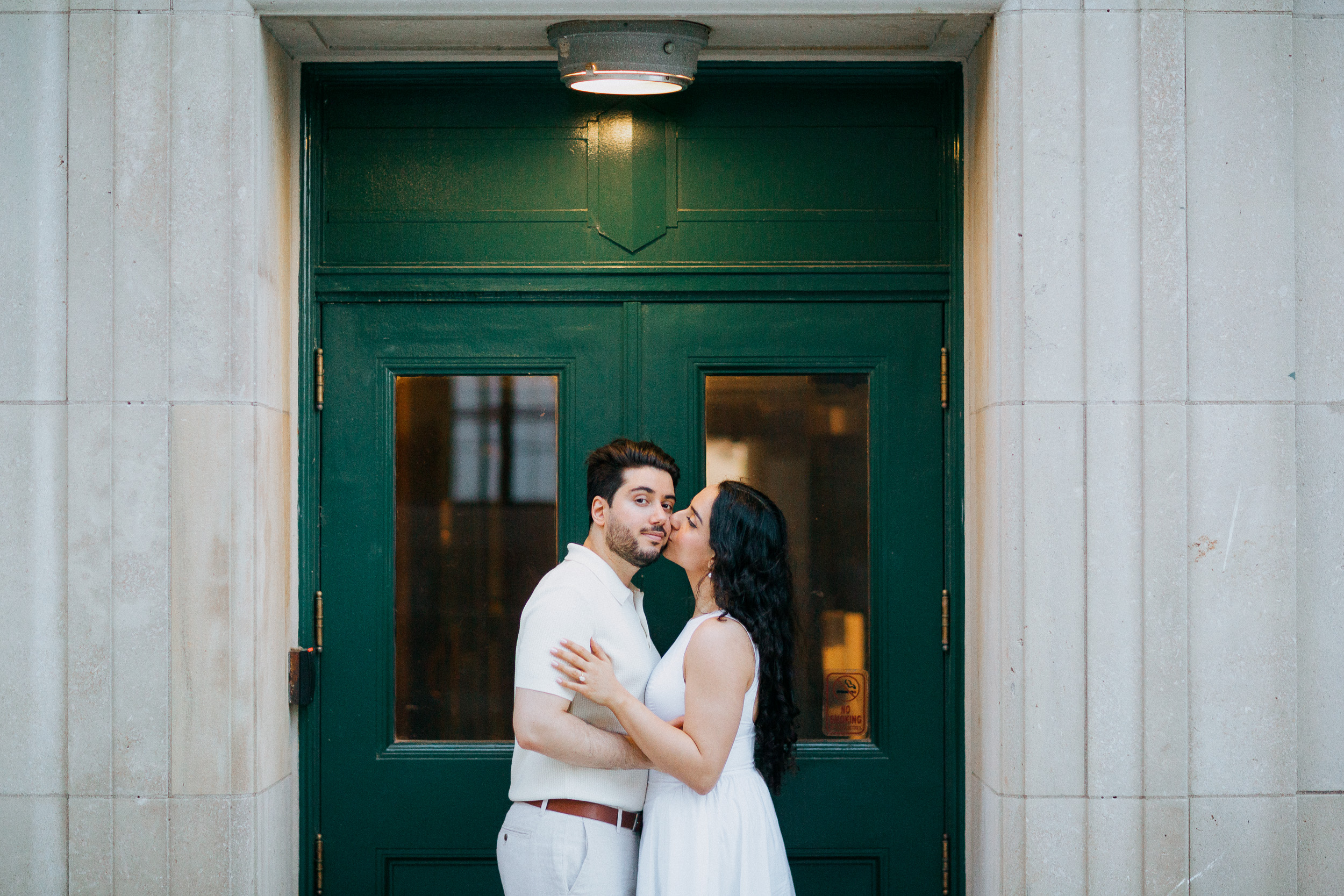 Elegant Engagement Photos at R.C. Harris Water Treatment Plant in Toronto