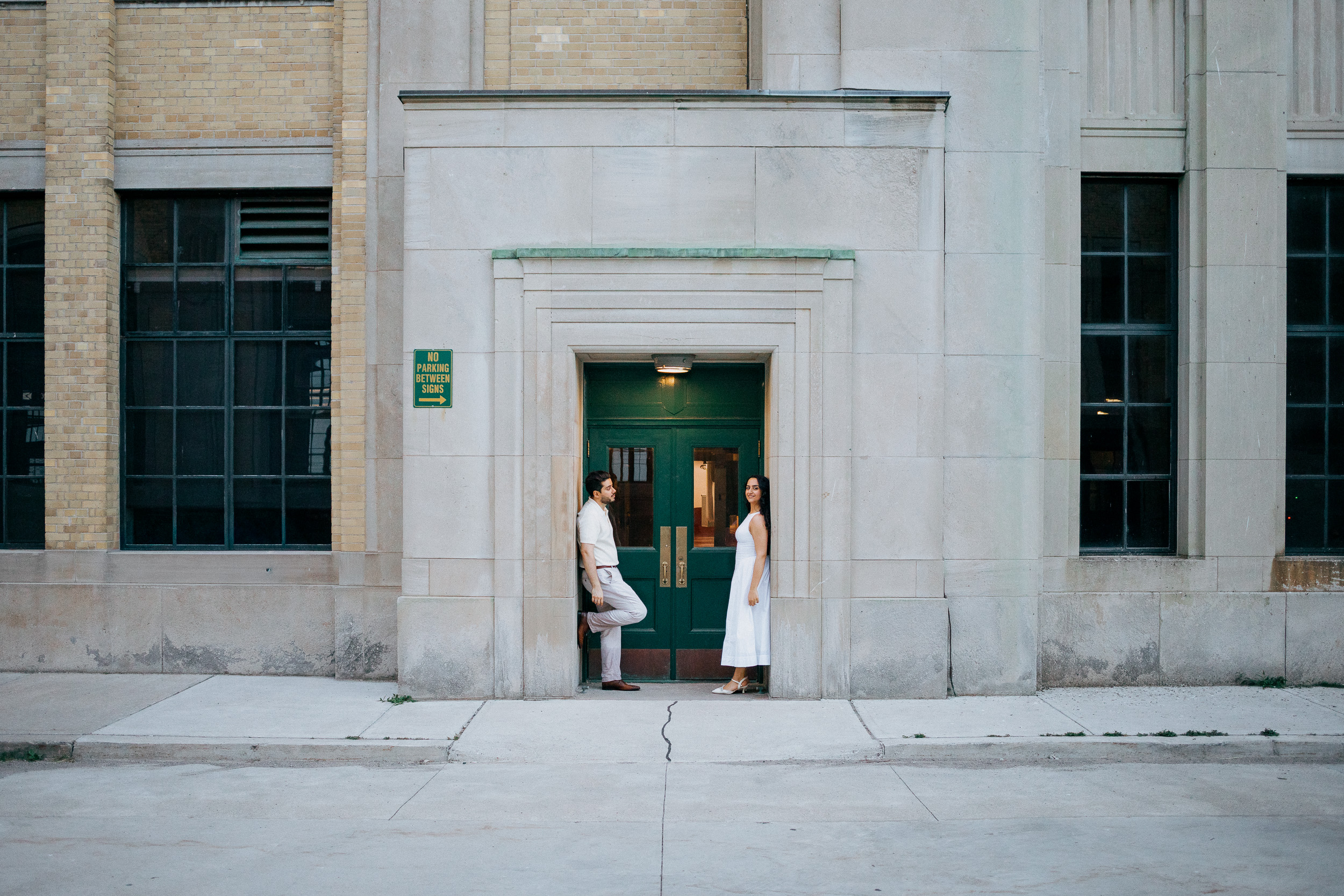 Elegant Engagement Photos at R.C. Harris Water Treatment Plant in Toronto
