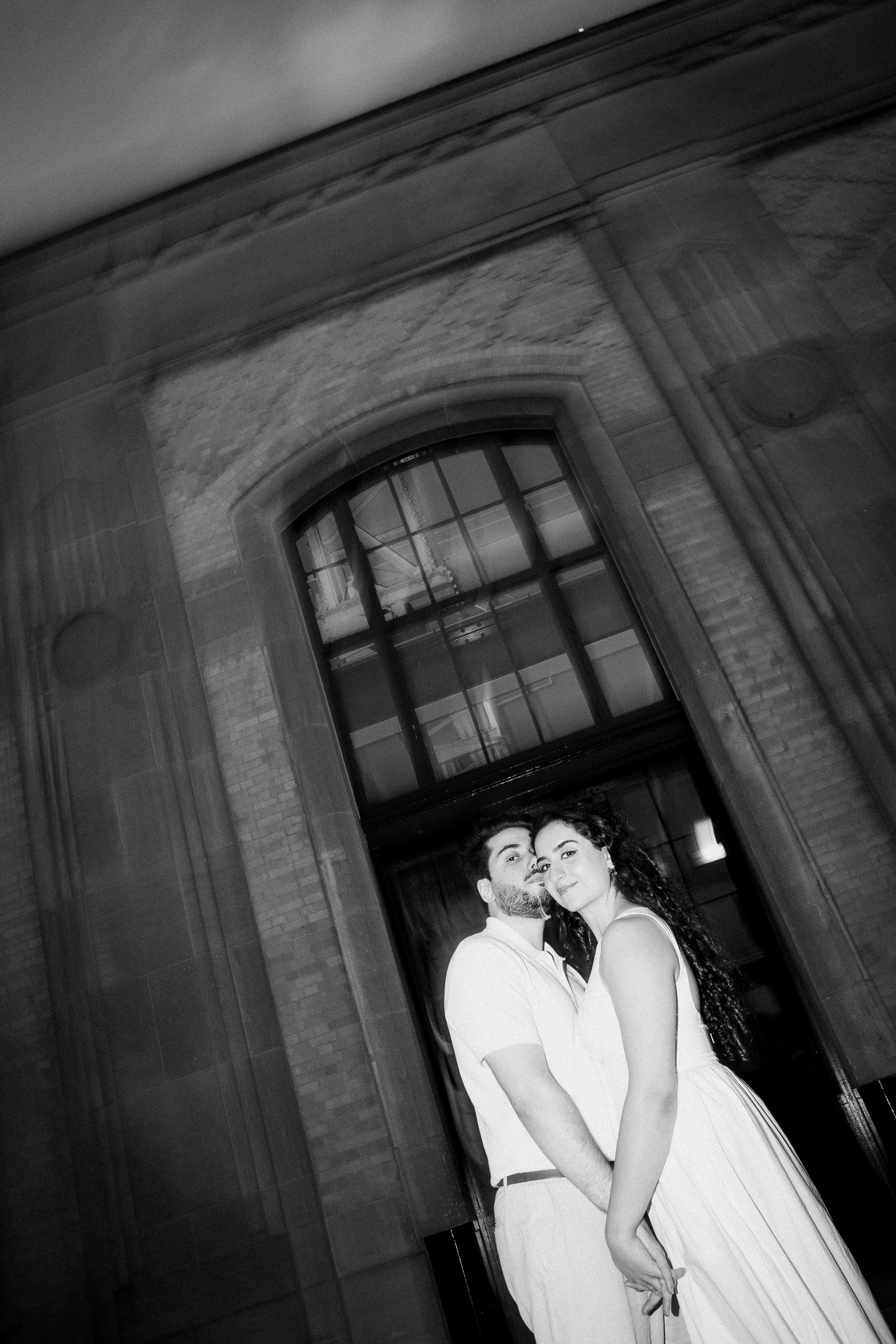 Elegant Engagement Photos at R.C. Harris Water Treatment Plant in Toronto