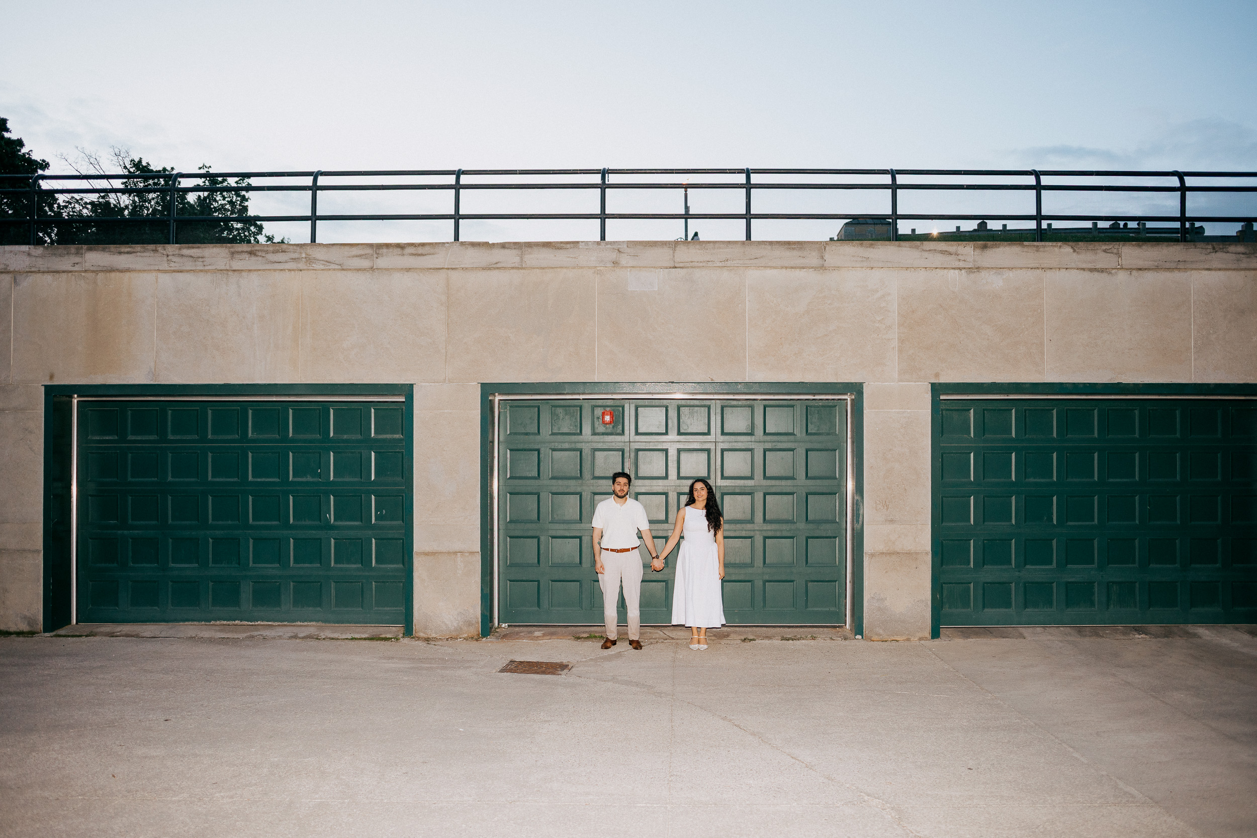 Elegant Engagement Photos at R.C. Harris Water Treatment Plant in Toronto