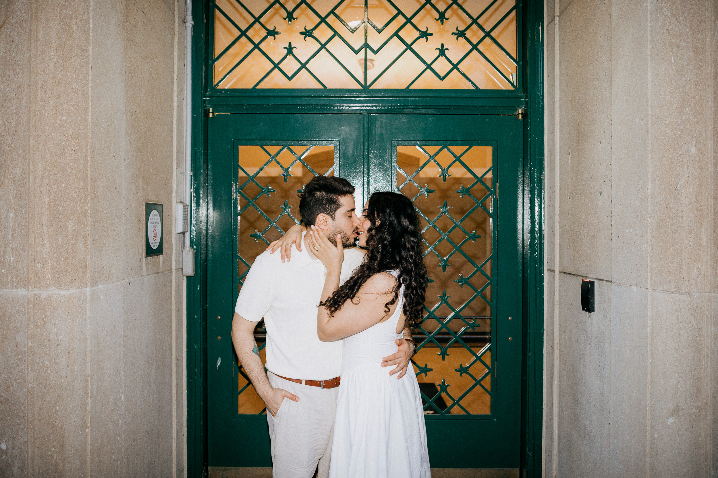 Elegant Engagement Photos at R.C. Harris Water Treatment Plant in Toronto