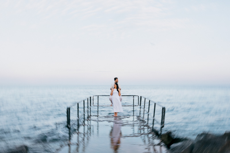 Elegant Engagement Photos at R.C. Harris Water Treatment Plant in Toronto