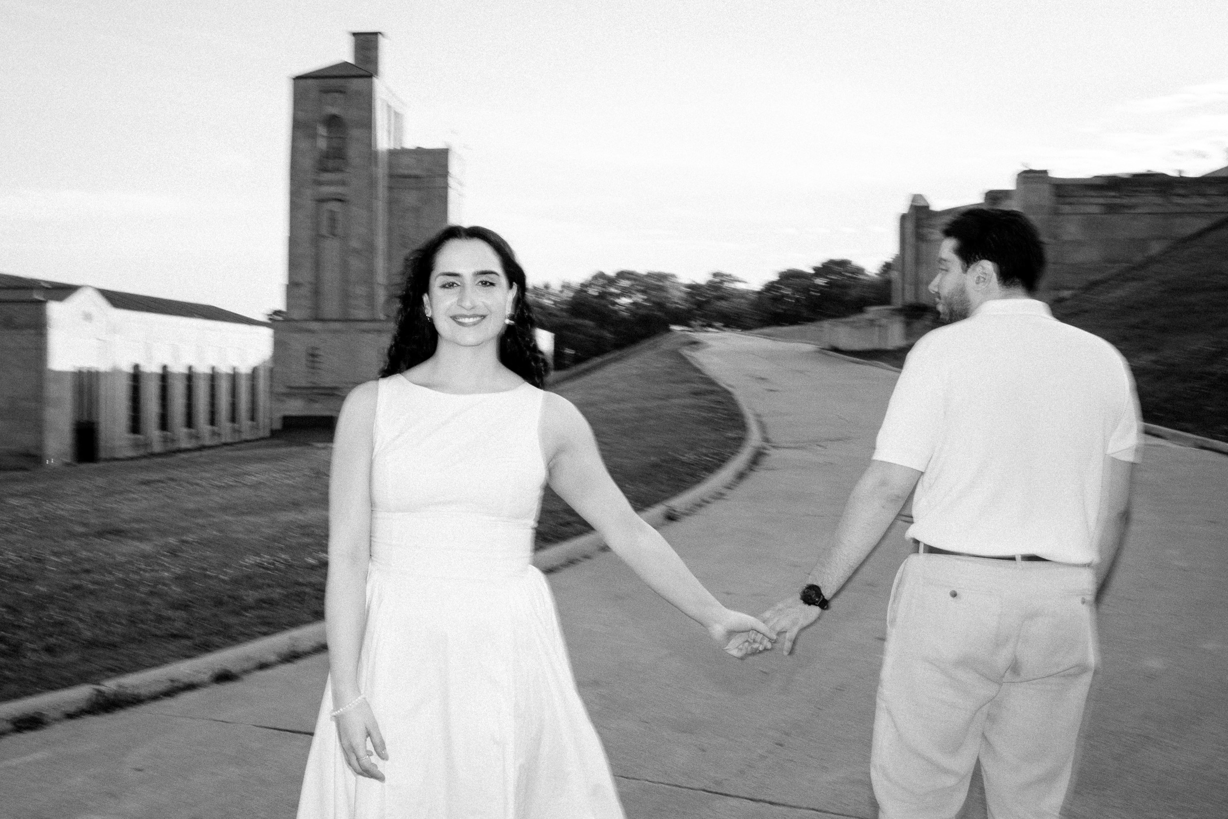 Elegant Engagement Photos at R.C. Harris Water Treatment Plant in Toronto