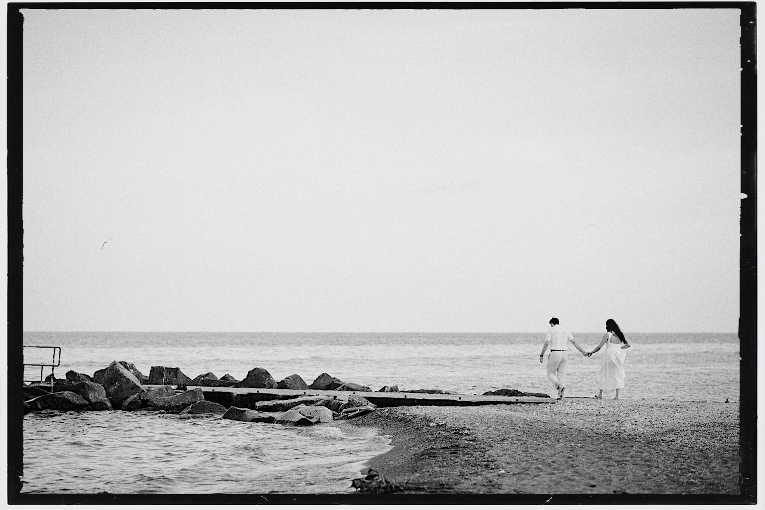 Elegant Engagement Photos at R.C. Harris Water Treatment Plant in Toronto