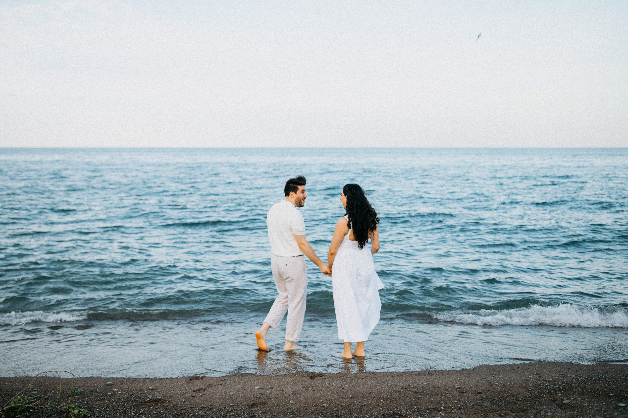 Elegant Engagement Photos at R.C. Harris Water Treatment Plant in Toronto