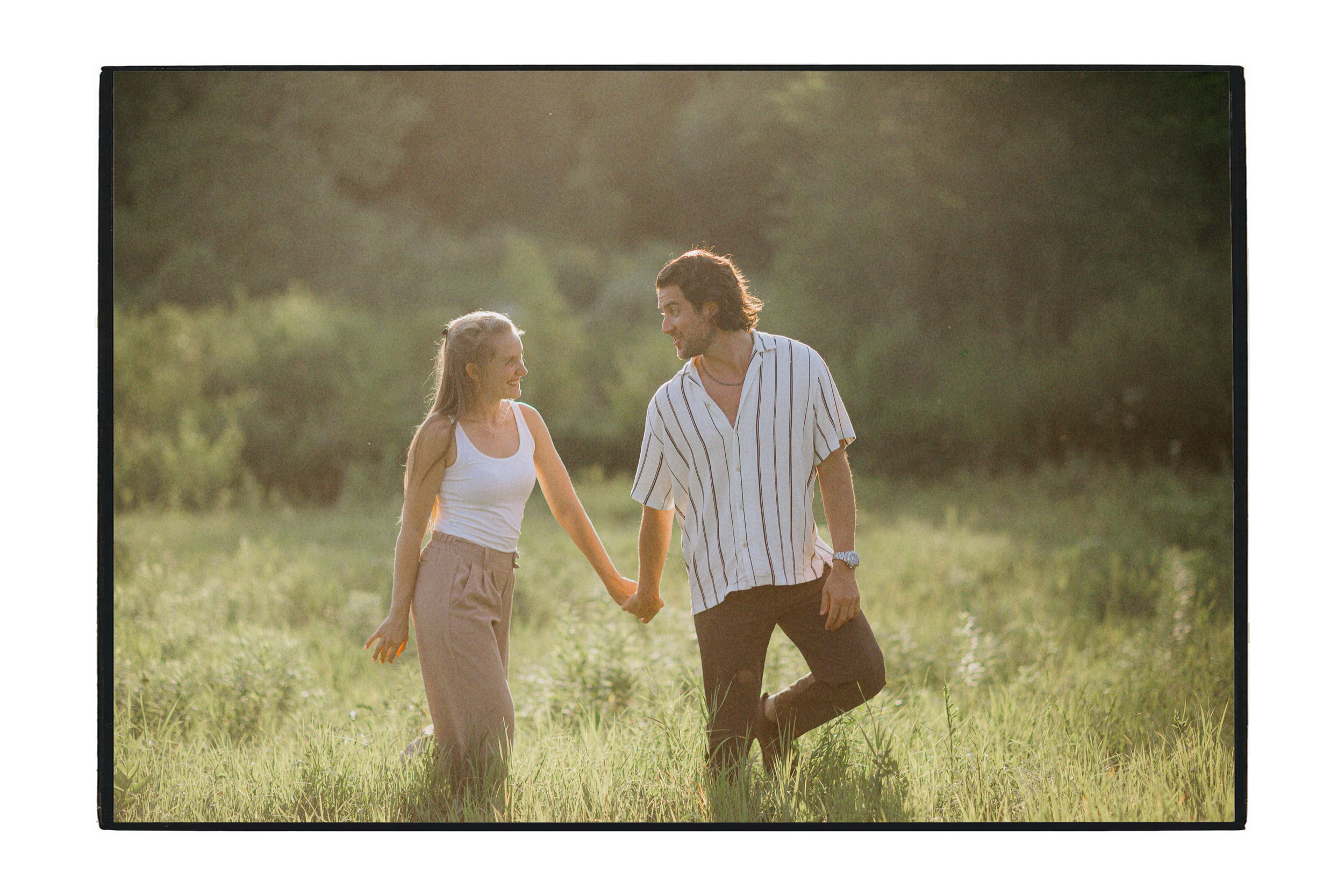 Evergreen Brickworks Summer Engagement Photoshoot