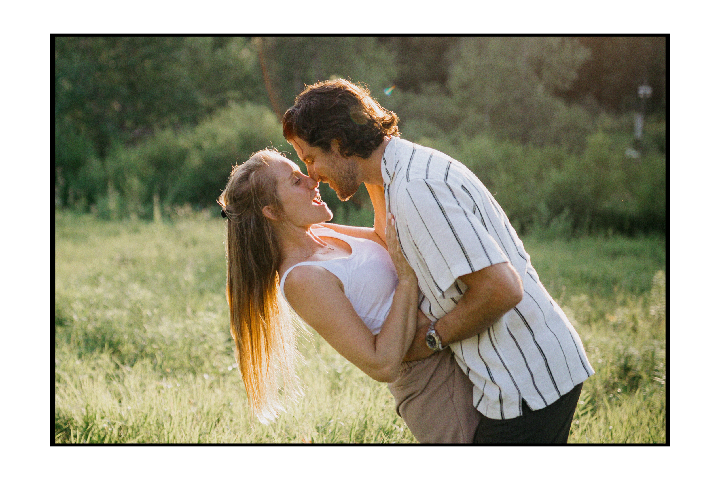 Evergreen Brickworks Summer Engagement Photoshoot