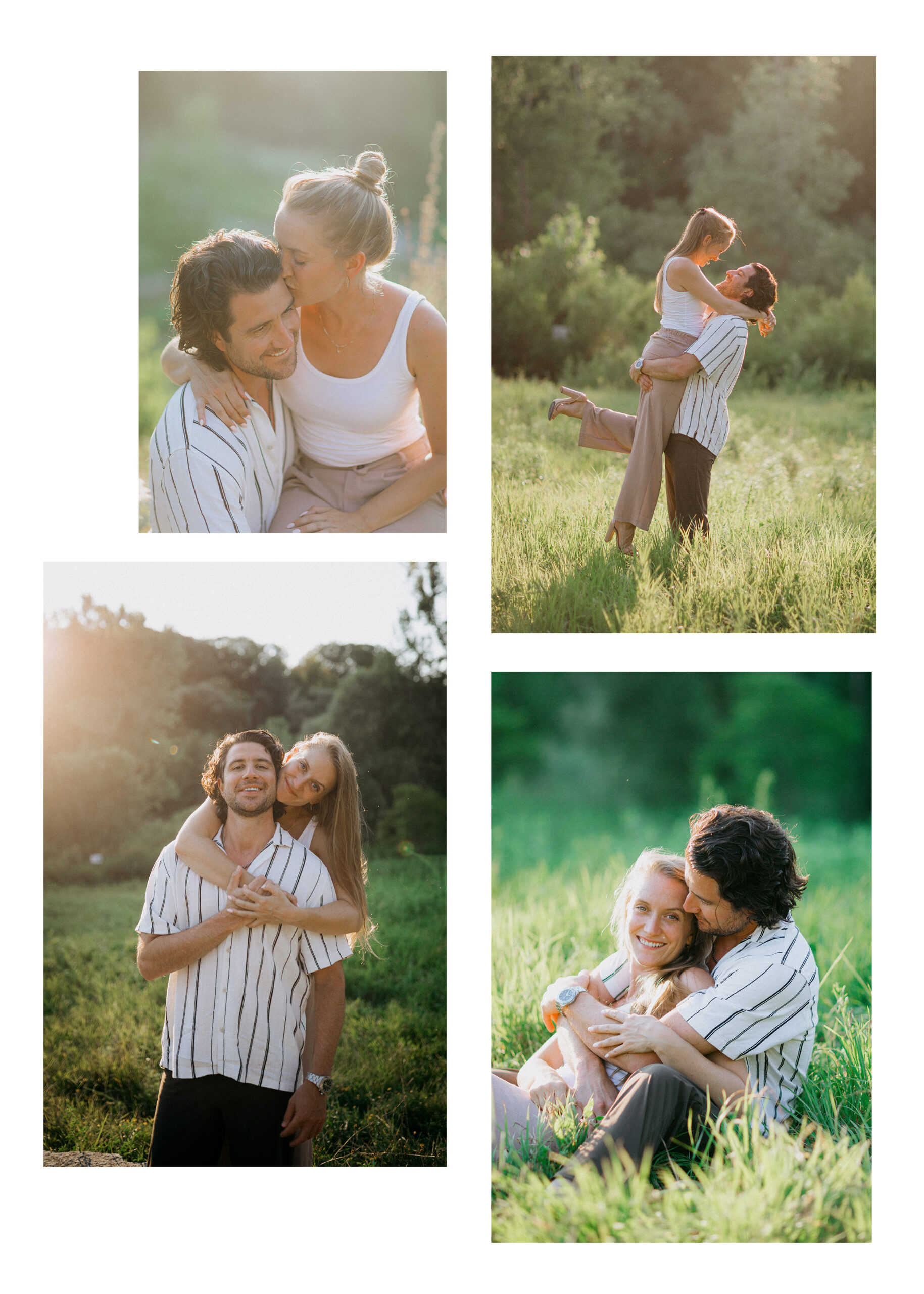 Evergreen Brickworks Summer Engagement Photoshoot