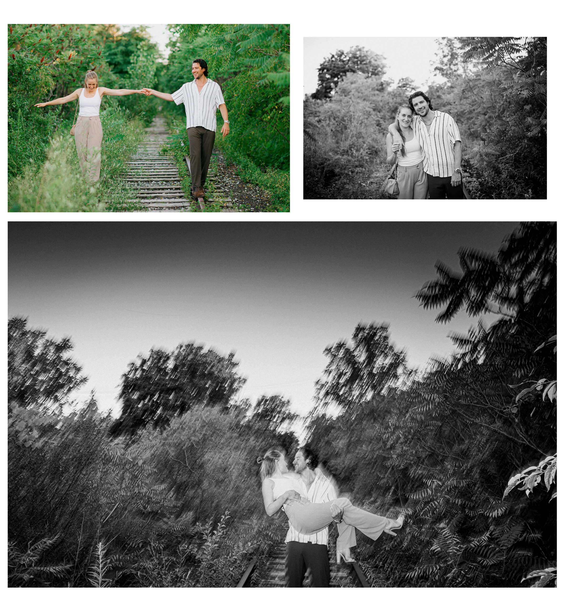 Evergreen Brickworks Summer Engagement Photoshoot