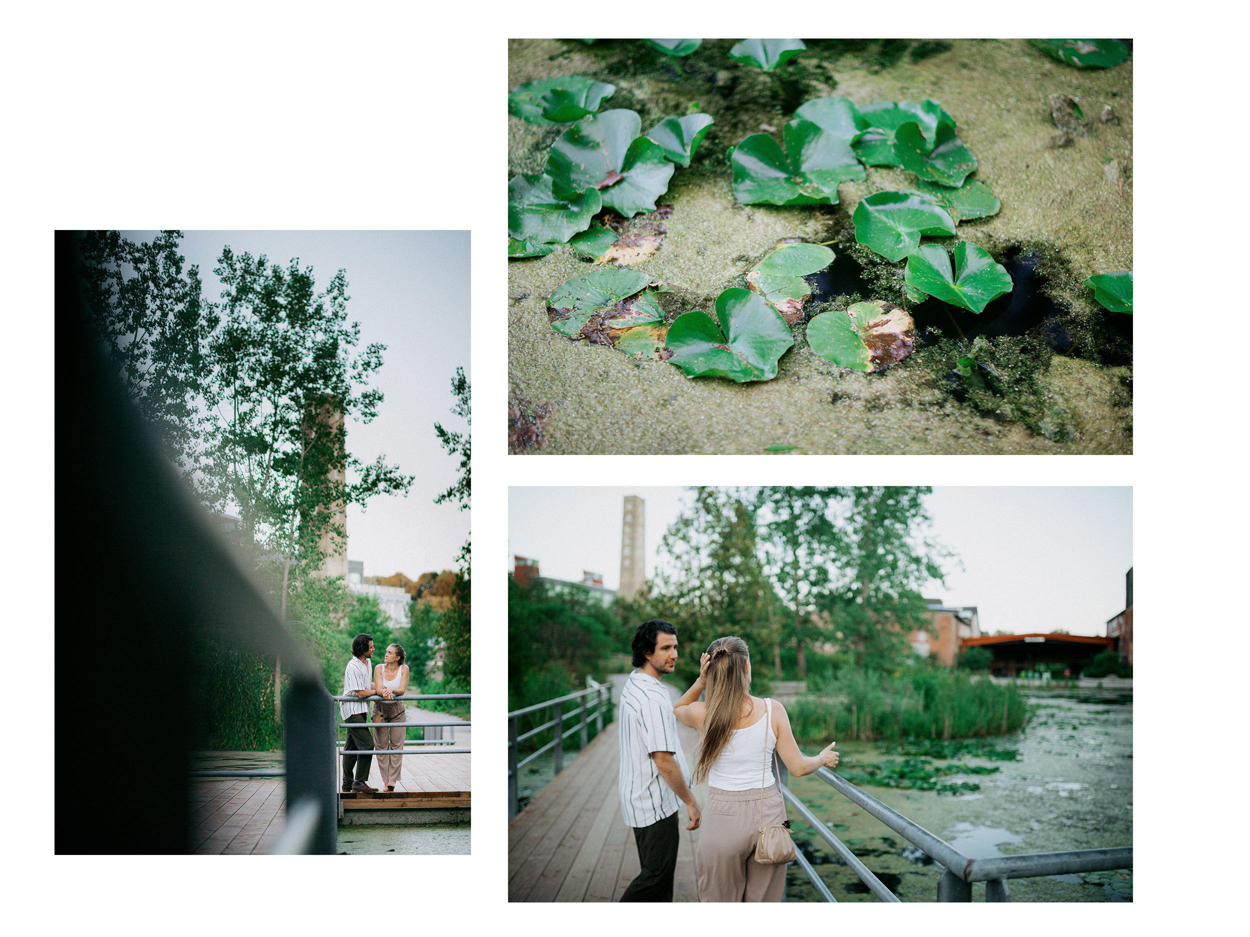 Evergreen Brickworks Summer Engagement Photoshoot