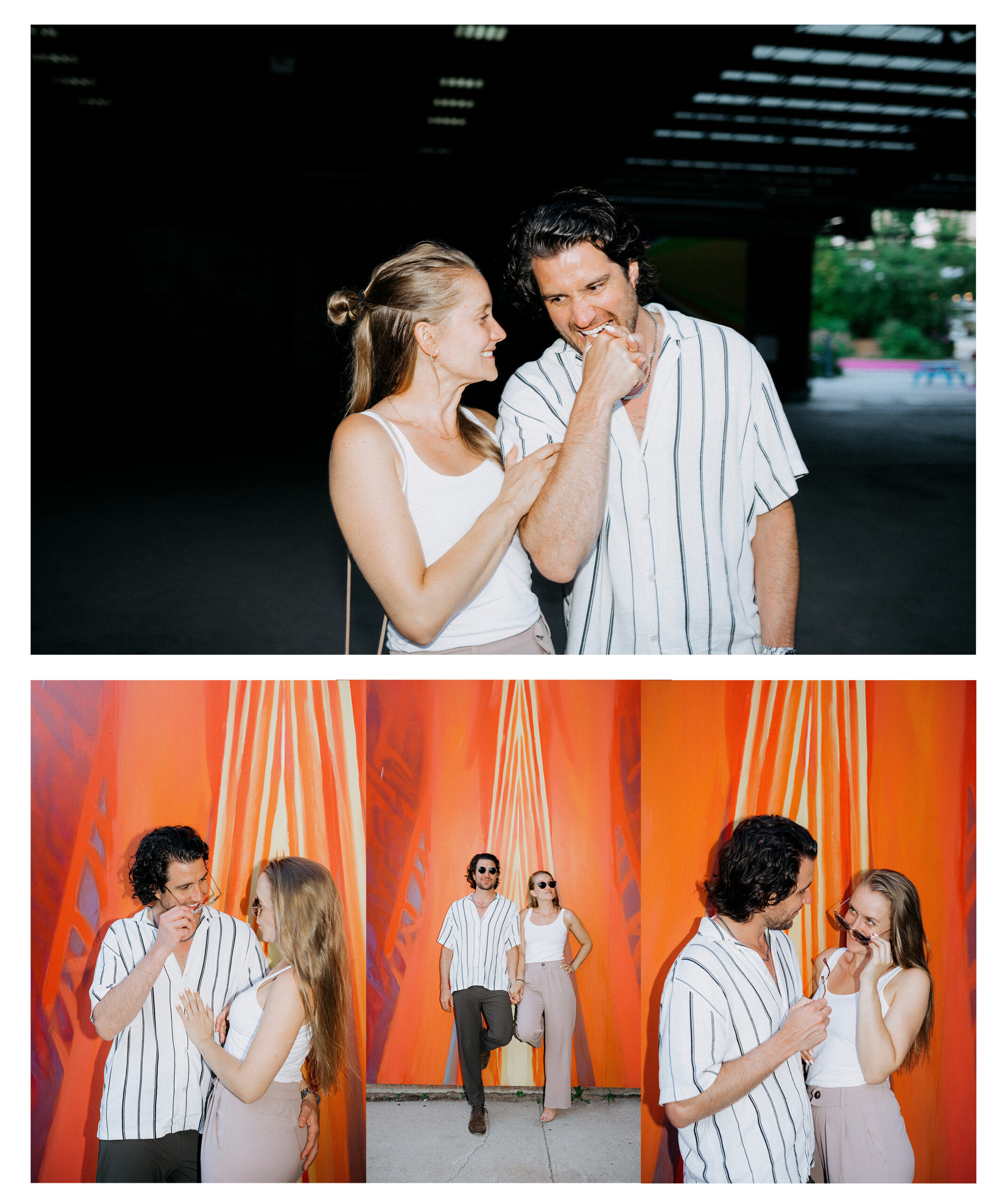 Evergreen Brickworks Summer Engagement Photoshoot